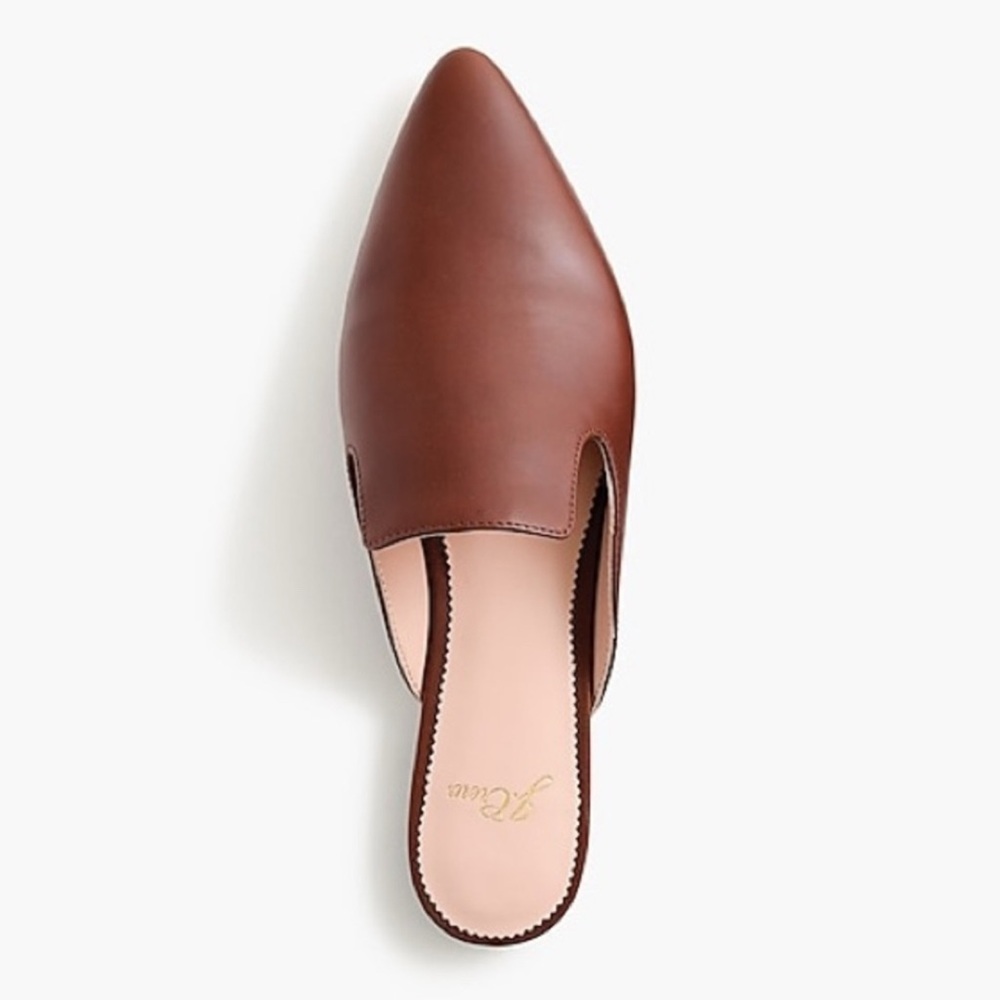 J. Crew Brown Leather Slip-On Flats